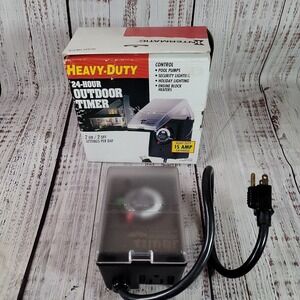 Intermatic Raintight 24 Hour Outdoor Timer HB31R (Black ) 120 V‎ 15A 1800 Watt